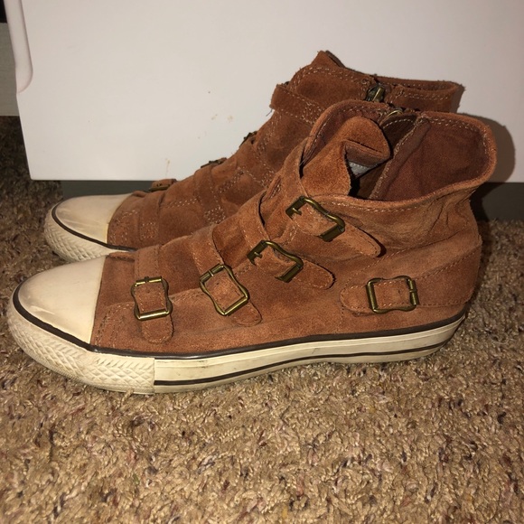 Camel colored suede Ash sneakers - Picture 4 of 4